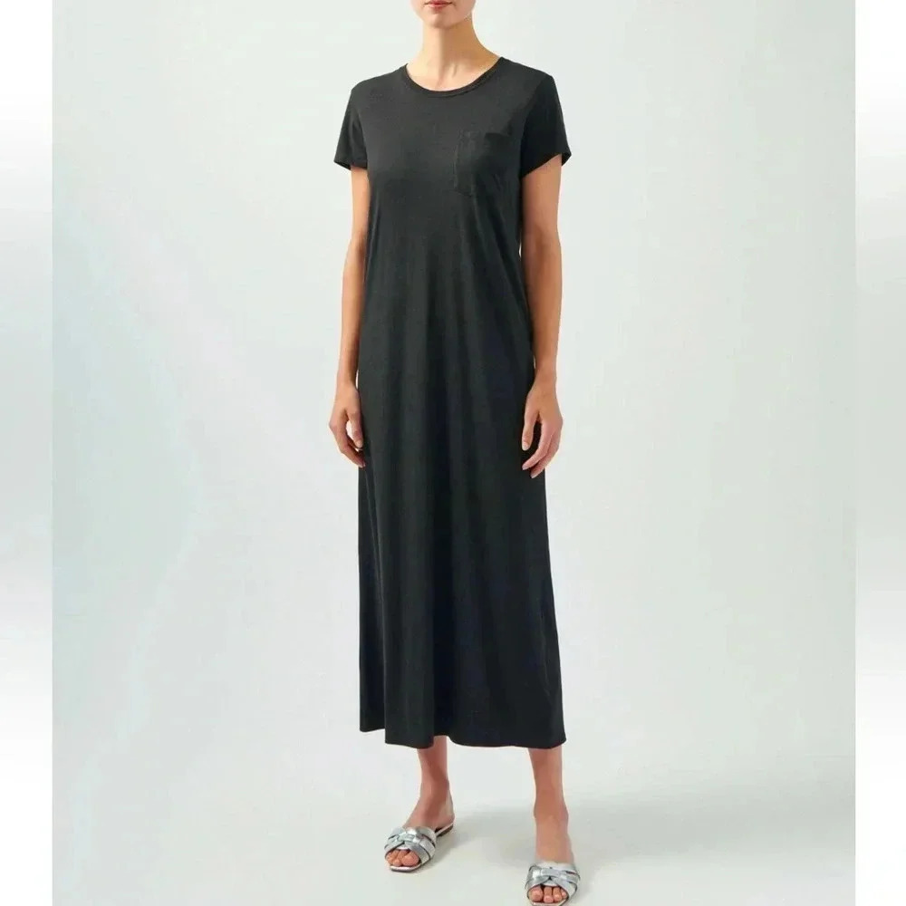 Atm | Anthony Thomas Melillo | Jersey Short Sleeve Maxi Dress | Small | Nwt